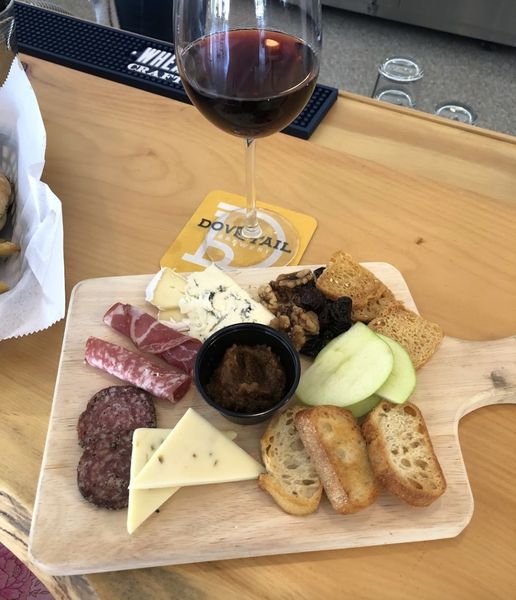 Dovetails-charcuterie-appetizer-includes-an-assortment-of-local-cured-meats-award-winning-locally-produced-Wisconsin-cheeses-dried-fruit-fig-jam-and-house-toast-points